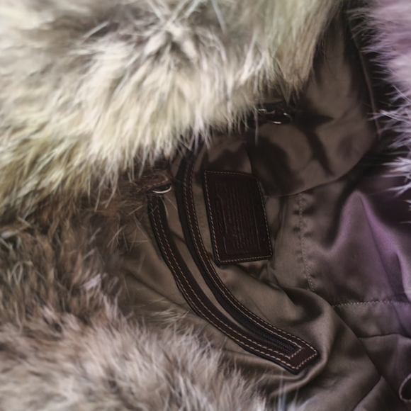 Coach fur leather vintage bag with wallet - Picture 5 of 5